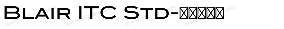 Blair ITC Std字体转换